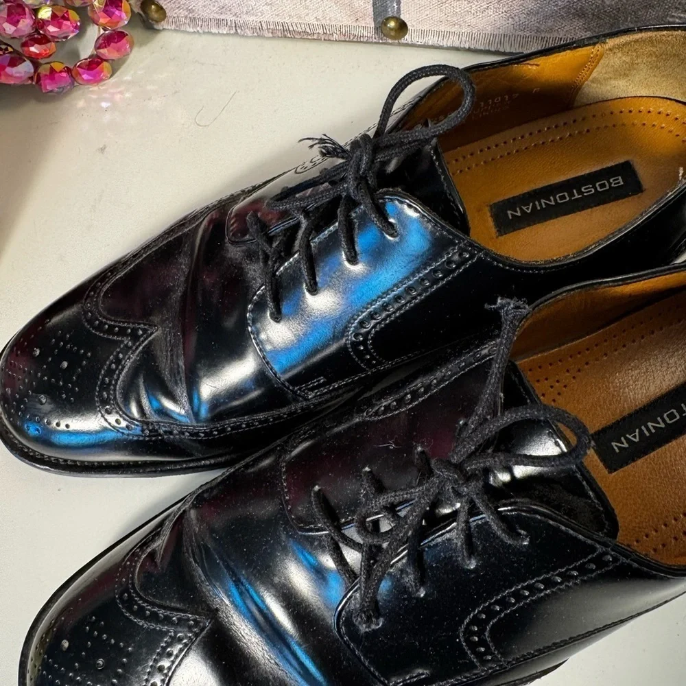 Bostonian Classic Black Leather Men's Dress Shoes